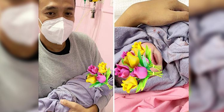 “Selamat Datang My Baby Girl” – Asfan Shah Timang Bayi Perempuan Sulung