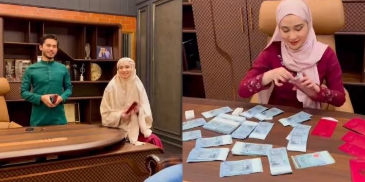 [VIDEO] “Mereka Kerja Sampai 1 Pagi!” – Aeril Dan Wawa Agih Duit Raya ‘Berkepok’