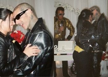 Kahwin Olok-Olok, Kourtney Kardashian Belum Lagi Sah Bergelar Isteri Travis Barker