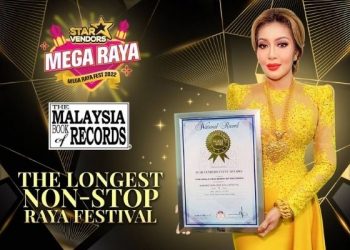 Ifa Raziah Dapat Pengiktirafan MBOR, Anjurkan Festival Raya Tanpa Henti Paling Lama