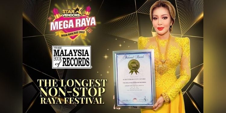 Ifa Raziah Dapat Pengiktirafan MBOR, Anjurkan Festival Raya Tanpa Henti Paling Lama