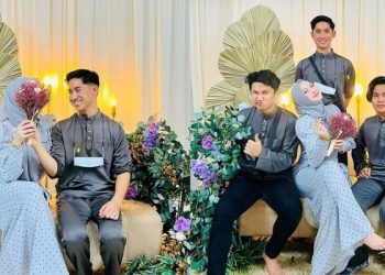 “Tak Sangka Kecoh”- Bergambar Atas Pelamin, Jue Aziz Dikatakan Bertunang