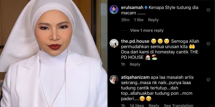 “Macam Paderi!” – Bertudung Persis Biarawati, Netizen Titip Pesanan ‘Pedas’ Buat Aina Abdul