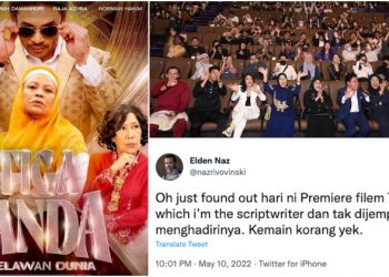 “Kemain Korang Ek!” – Penulis Skrip Filem Tiga Janda Terkilan Tak Diundang Ke Tayangan Perdana