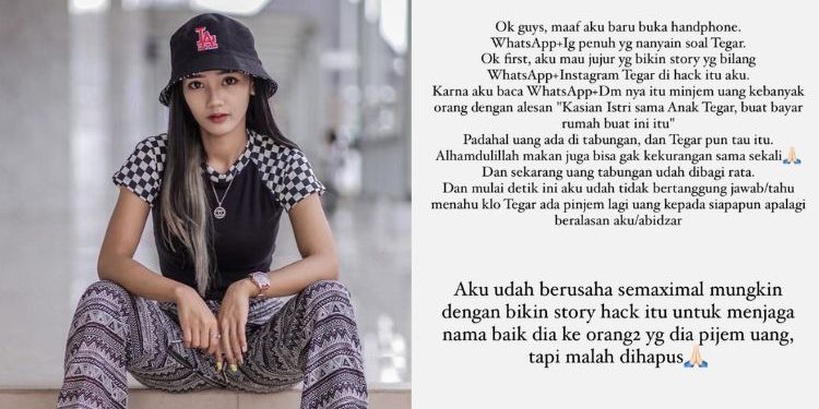 Bekas Isteri Dedah Tegar Kerap DM Kenalan, Jual Cerita Sedih Nak Pinjam Duit