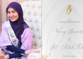 Dipetik Kumbang Bernama Adib Fahmi, Si Bunga Cantik Wany Hasrita Sah Bergelar Isteri