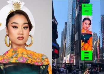 “Mak, Saya Bermimpi Ke?” – Giliran Wajah Aisha Retno Terpampang Di Kota New York