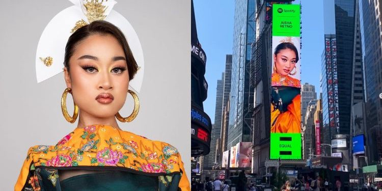 “Mak, Saya Bermimpi Ke?” – Giliran Wajah Aisha Retno Terpampang Di Kota New York