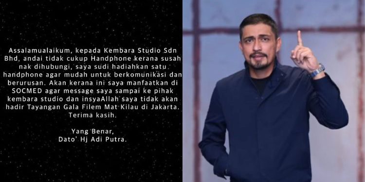 Sukar Hubungi Penerbit Mat Kilau, Adi Putra Merajuk Enggan Hadir Tayangan Gala Indonesia