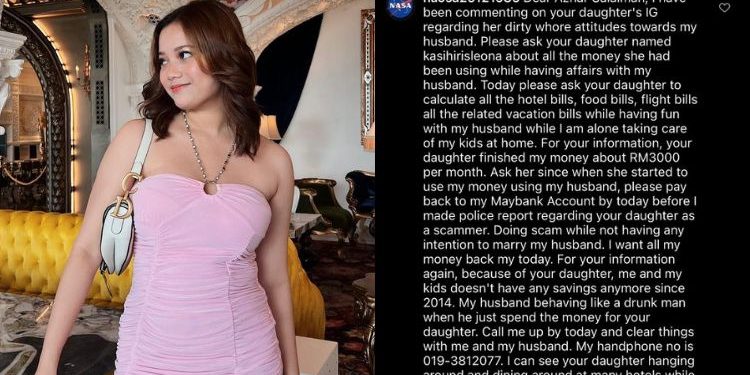 Iris Leona Didakwa Jalin Hubungan Sulit Dengan Suami Orang, Kikis RM3,000 Sebulan