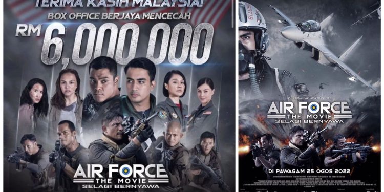 Baru Tiga Hari Ditayangkan, Air Force The Movie: Selagi Bernyawa Berjaya Raih RM6 Juta