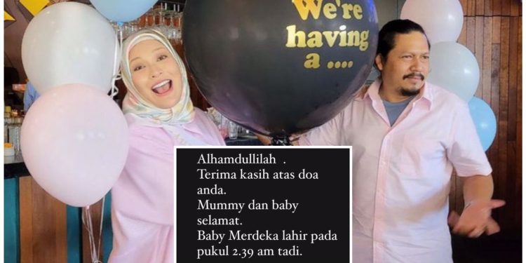 Mona Allen Dan Pekin Ibrahim Sambut Bayi Merdeka – “Terima Kasih Atas Doa Anda”