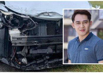 Kereta Berpusing Beberapa Kali, Syarafi Alami Detik Cemas Terbabit Nahas Jalan Raya