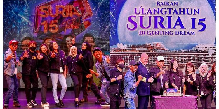 Berjaya Jadi Top 3, Suria FM Rai Ulang Tahun Ke-15 Penuh Gaya – “On Air Atas Kapal Mewah”