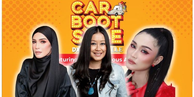 Artis Popular Sumbang Barangan Peribadi Sokong Sudut Infak Car Boot Sale DXN Cyberville