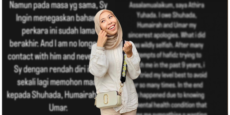 “Saya Akui Lemah Dan Bodoh Terlibat Dalam Situasi Ini…” – Athira Yuhada Mohon Maaf Kepada Isteri Hafidz Roshdi