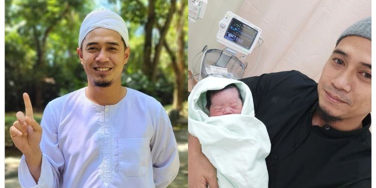Amar Asyraf Timang Puteri Sulung Bersama Isteri Baharu, Anak Dinamakan Ammara Fateema