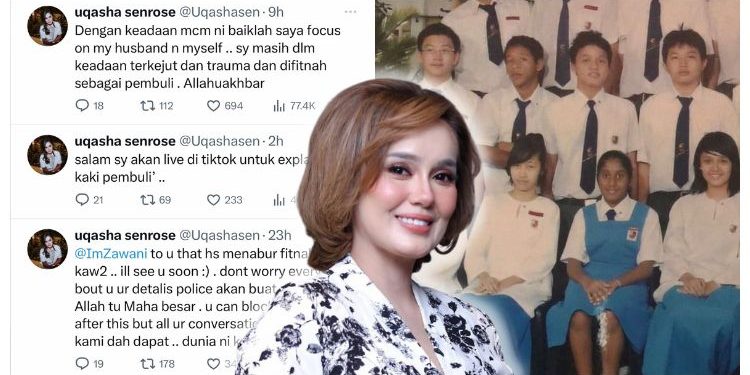 Dituduh Pembuli Ketika Zaman Sekolah, Uqasha Senrose Bakal Ambil Tindakan Undang-undang