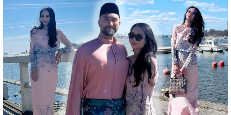 Giliran Intan Sarafina Pula Tanggal Tudung, Tayang Rambut Mengerbang Sambut Syawal Di Finland