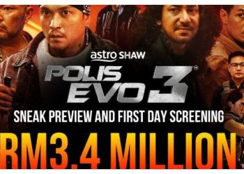 Buktikan Kecemerlangan Pada Hari Pertama Tayangan, Filem Polis Evo 3 Berjaya Raih RM3.4 Juta
