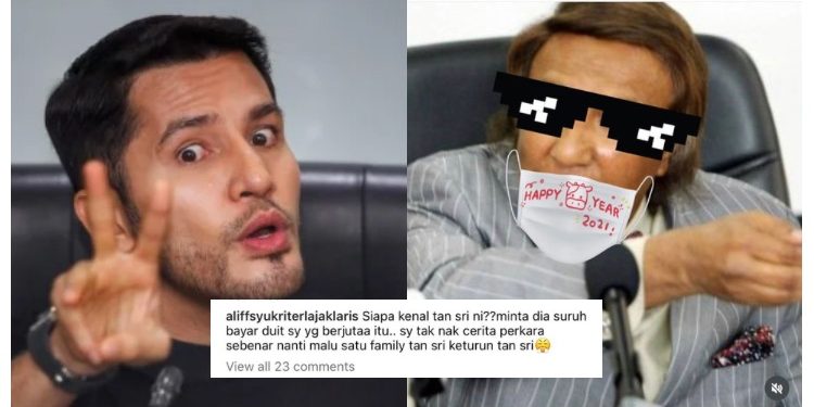 Aliff Syukri Mengamuk Lagi, Tuntut Hutang Daripada Tan Sri…Netizen Kata Bekas Menteri?