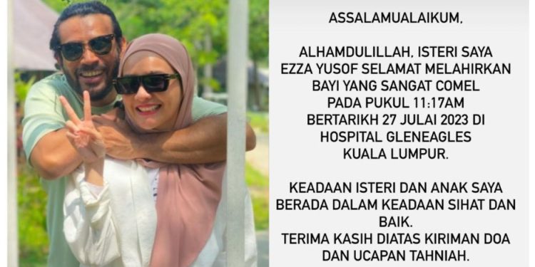 Isteri Remy Ishak Selamat Lahirkan Bayi Sulung