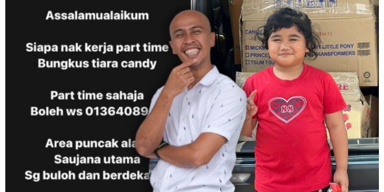 Ramai Tawar Diri Nak Jadi Pekerja Part Time Achey Bungkus ‘Tiara Candy’