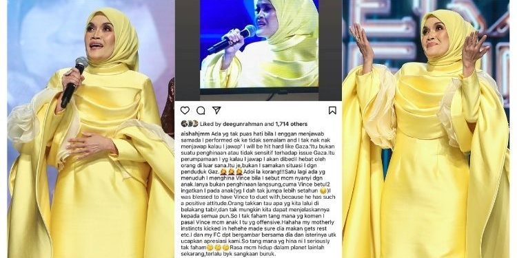 Dikecam Kerana Kenyataan ‘Akan Dibedil Seperti Gaza’, Aishah Nafi Tidak Sensitif Isu Palestin