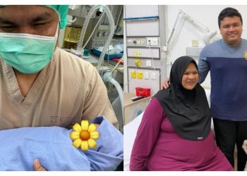 Azmi Saat Timang Bayi Perempuan, Beri Nama Khalisa Insyirah