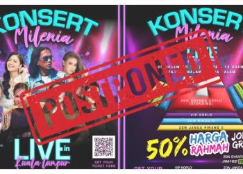 Hormati Konflik Palestin-Israel, Konsert Milenia Ditunda Lagi
