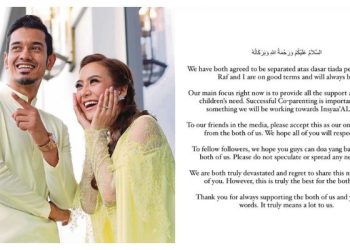 Spekulasi Terjawab! Mawar Rashid Bercerai Dengan Raf Cara Baik