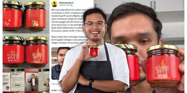 [V] Produk Sambal Nyet Diciplak Individu Bernama Khairi, Khairul Aming Ambil Tindakan Undang-Undang