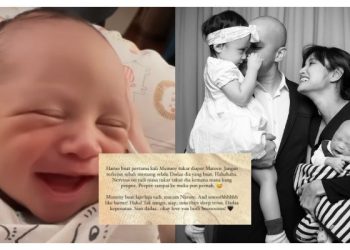 Pertama Kali Tukar Lampin Anak Kedua, Ayda Jebat Akui Kekok – “Jangan Terkejut Sebab Memang Selalu Bapa Dia Yang Buat”