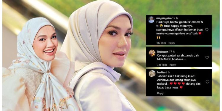 ‘Congrats, Awak Dah Menang..’ – Instagram Puteri Sarah Dibanjiri Komen Peminat