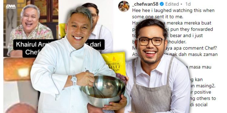 “Atuk Dah Pencen Nak!” – Respon Santai Chef Wan Tatkala Dibandingkan Dengan Khairul Aming