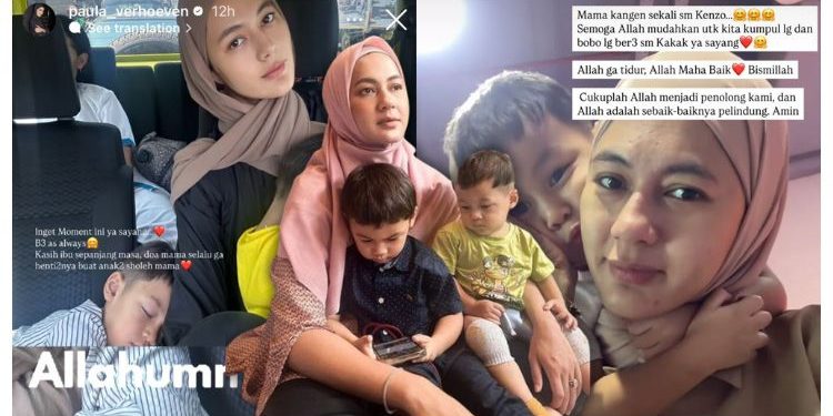 Paula Verhoeven Luah Rasa Rindu Bersama Anak-Anak