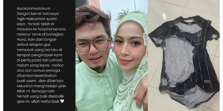 Syura Mohon Doa, Suami Melecur Akibat Letupan Gas