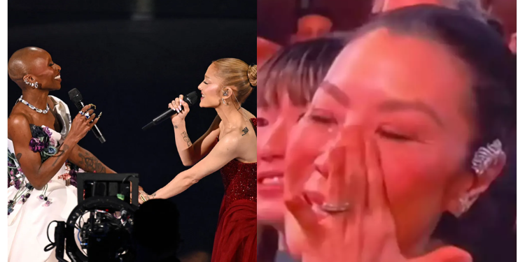[V] Ariana Grande & Cynthia Erivo Bring Michelle Yeoh To Tears At Oscars 2025