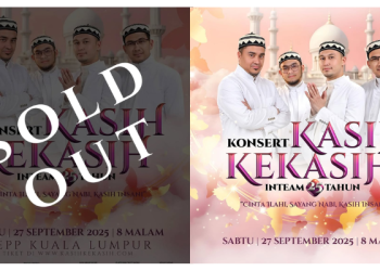 Konsert InTeam Sold Out Dalam 2 Jam! Peminat Minta Hari Tambahan