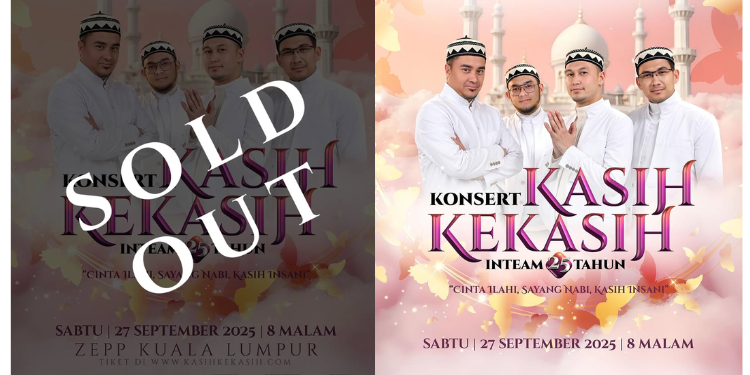 Konsert InTeam Sold Out Dalam 2 Jam! Peminat Minta Hari Tambahan
