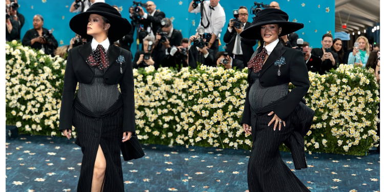 [V]Rihanna Announces Third Pregnancy At Met Gala!